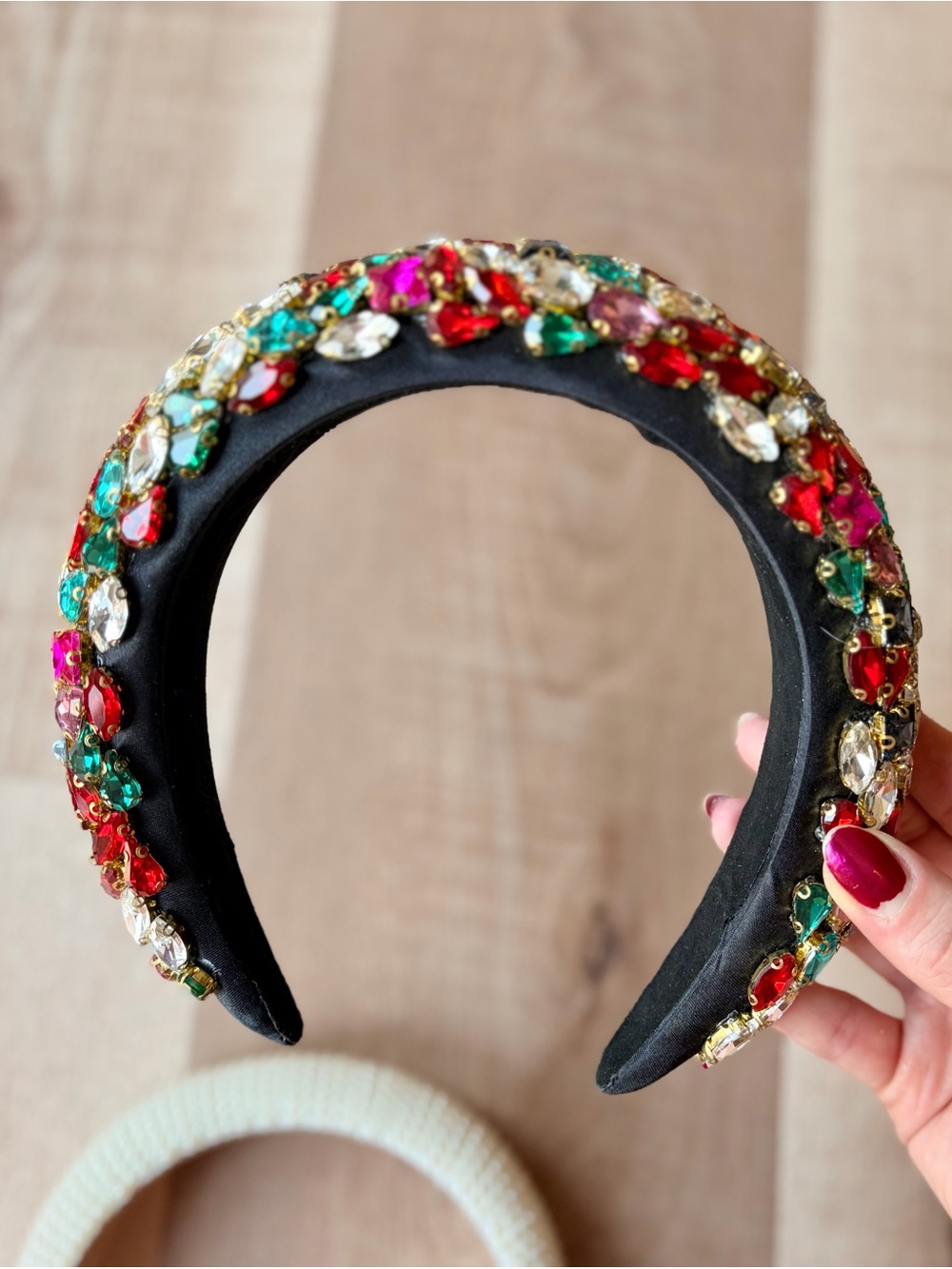 NWOT Vibrant Multi-Color Crystal Gemstone Statement Headband - Women Accessories - Picture 4 of 8